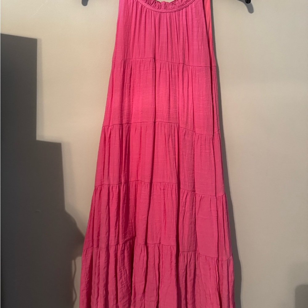 Pink Sleeveless Mini  Dress